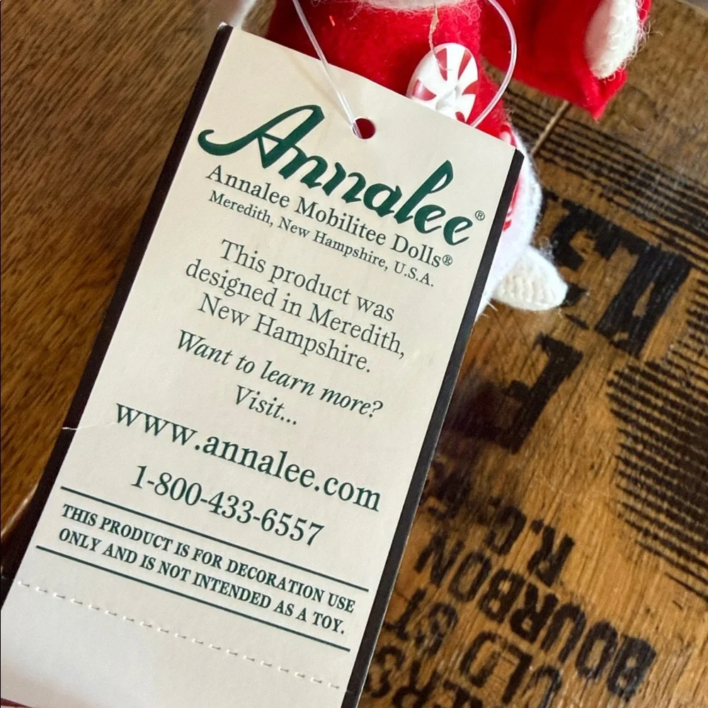 Adorable 2006 Annalee Candy Cane Stripe Mouse